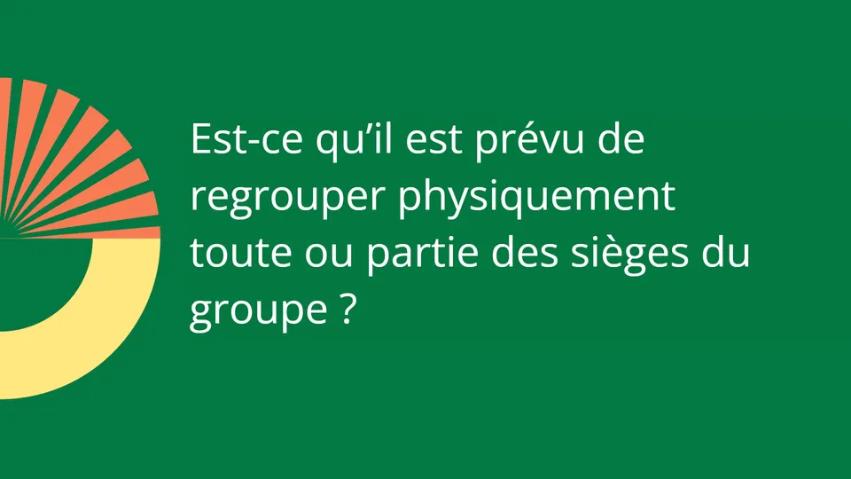 Module Q&A — question projetée en plénière